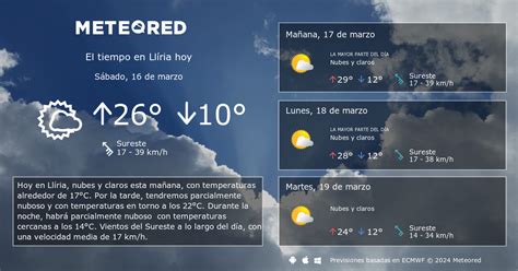 tiempo en lliria 14 dias|Clima en Llíria. El tiempo a 14 días